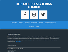 Tablet Screenshot of heritagepres.com