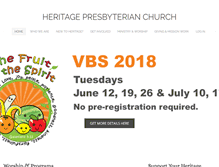 Tablet Screenshot of heritagepres.org